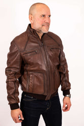 Men's leather Bomber jacket Dani